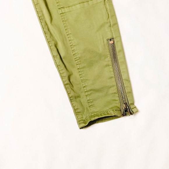 BLANK NYC Army Olive Green Skinny Zipper Pants-26 - Picture 7 of 12